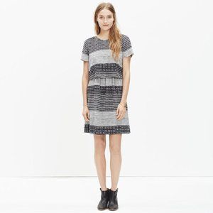 Madewell Silk Two-Piece Dress in Hashtag Stripe